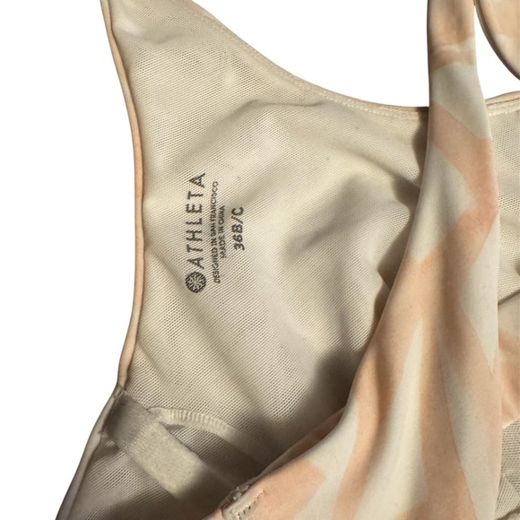 💥Athleta Cross Back Swim Top- Pastel Print - Size 36 B/C - Picture 4 of 6
